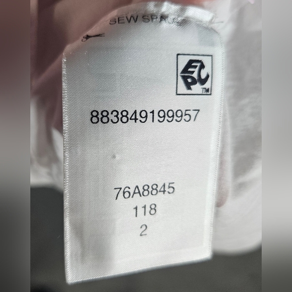 0002 Tommy Hilfiger TH Floral Spaghetti Strap Tie Back Sundress White Size 2 - Picture 9 of 14